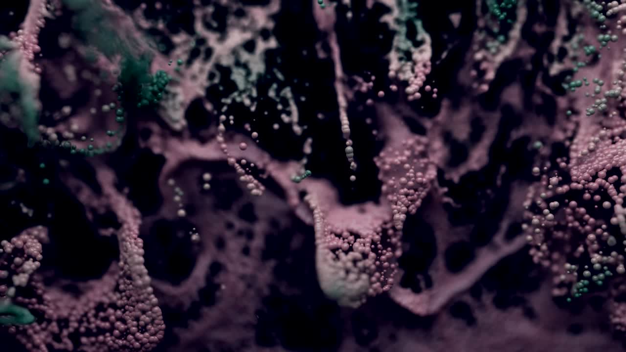 simulación de explosión de partículas de polvo.