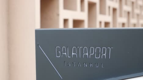 galataport istanbul sign