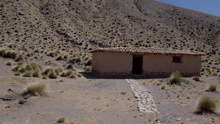 Adobe House in the Andes Mountains