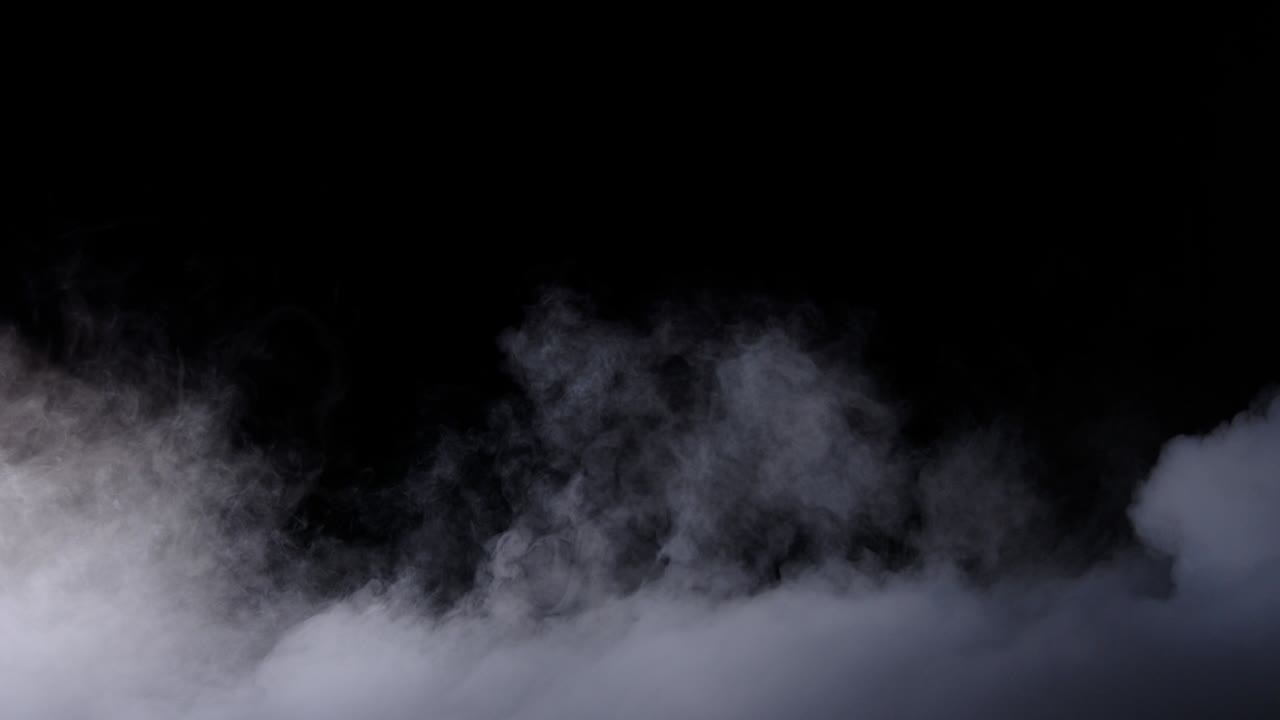 현실적인 건조 얼음 연기 구름 안개