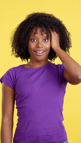 young woman expressing shock and surprise