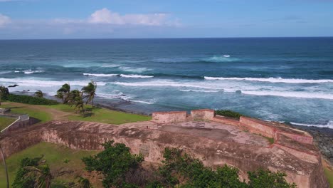 Droning-around-Punta-Escabron-in-Old-San-Juan-Puerto-Rico