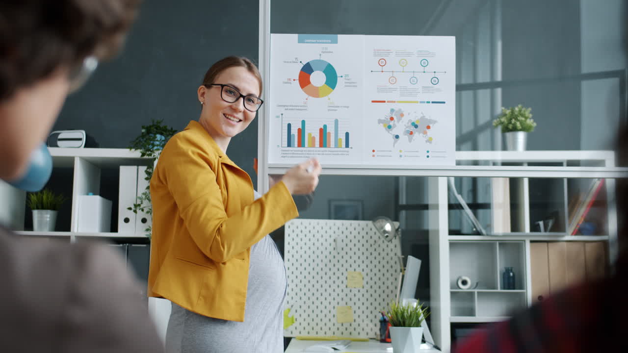 presentación de negocios en la oficina