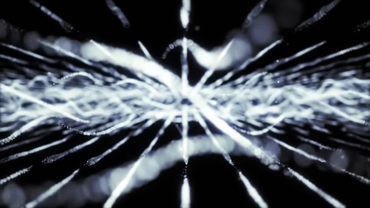 Mesmerizing Visual Representation of Energy Waves and Light Patterns Flowing Dynamically Through a Dark Background, Creating an Abstract and Hypnotic Atmosphere