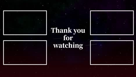 space galaxy end card ending screen motion graphics