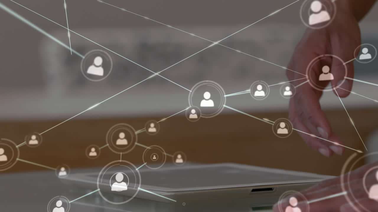 compuesto digital de un hombre usando una tableta digital