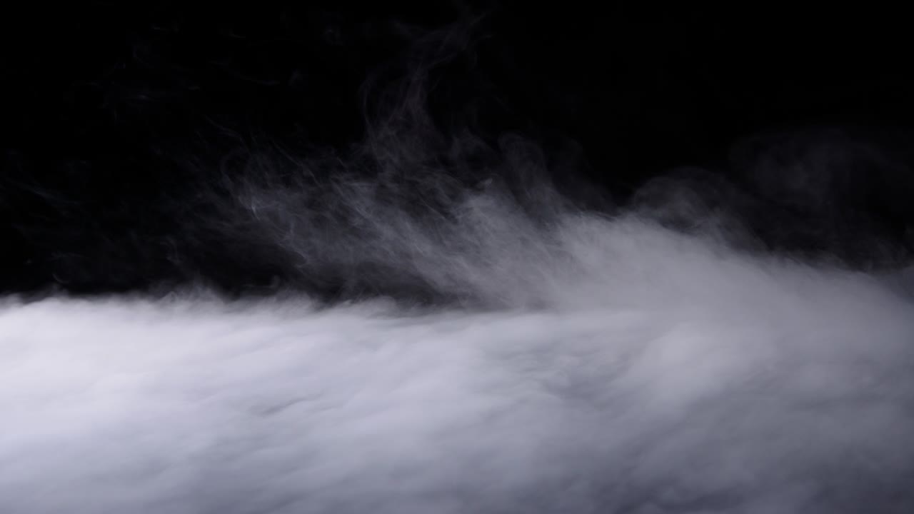 현실적인 건조 얼음 연기 구름 안개