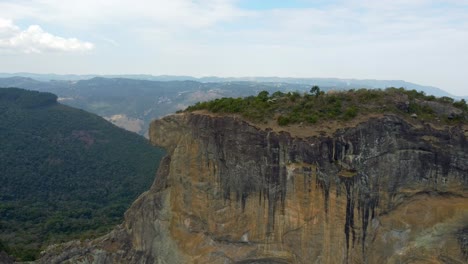 the pedra do bau rock formation in the mantiqueira mosaic natural park in brazil