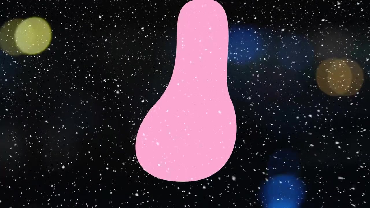 Animation of white dots falling over champagne bubbles on black background