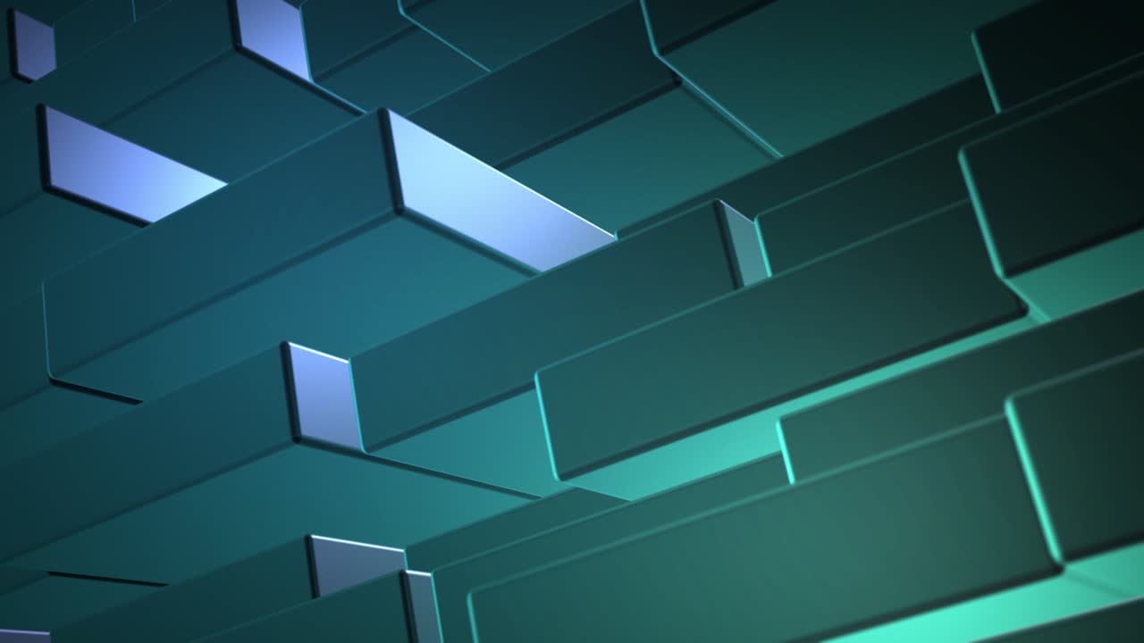 Animated Abstract Background from Moving Cubes