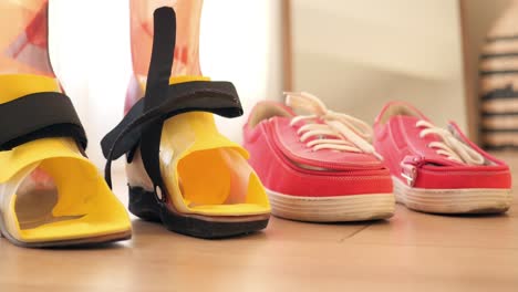 zapatos y aparatos ortopédicos para niños