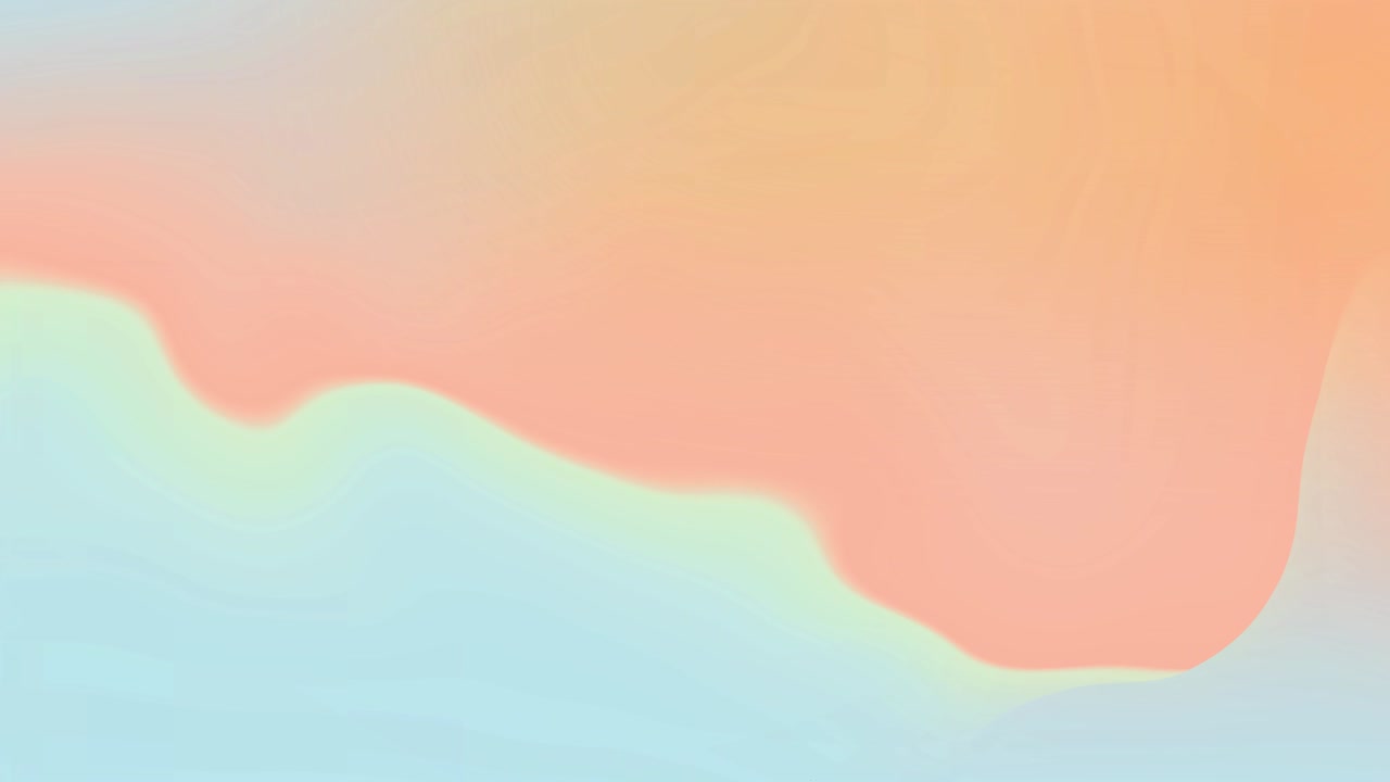 추상적인 다채로운 그라디언트 및 액체 파동 실크 루프 애니메이션 배경