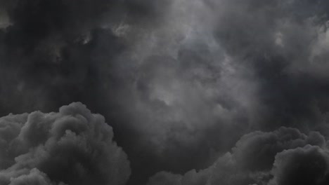 stroms clouds and lightning overhead