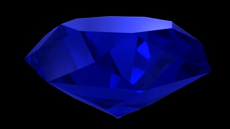 sapphire blue diamond gemstone gem stone spinning wedding background loop 4k