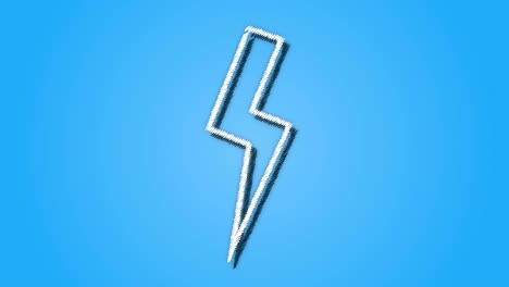 cartoon thunder bolt sketch style background loop or graphical resource blue