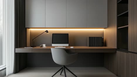 modern minimalist home office