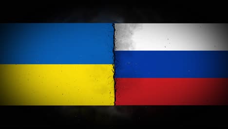 ukraine russia conflict - flags and war