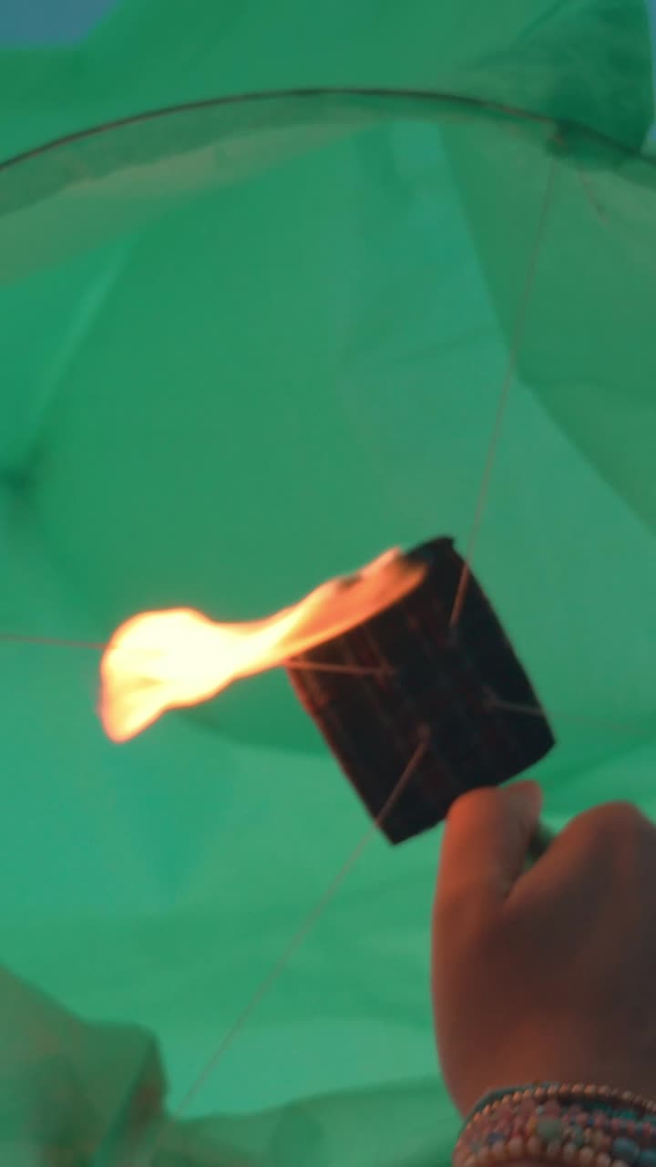 Launching Sky Lanterns