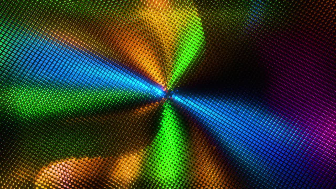 Radial rainbow background. Infinitely looped animation.