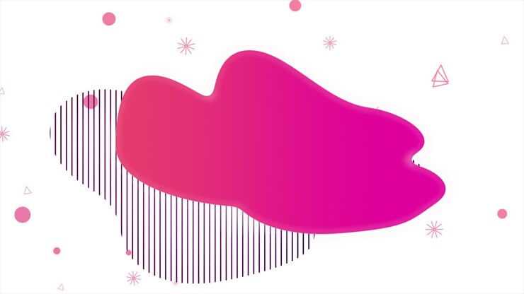 motion petites formes géométriques et liquide