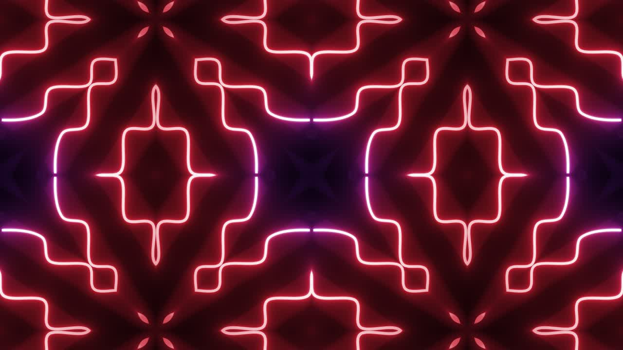 Disegni geometrici al neon