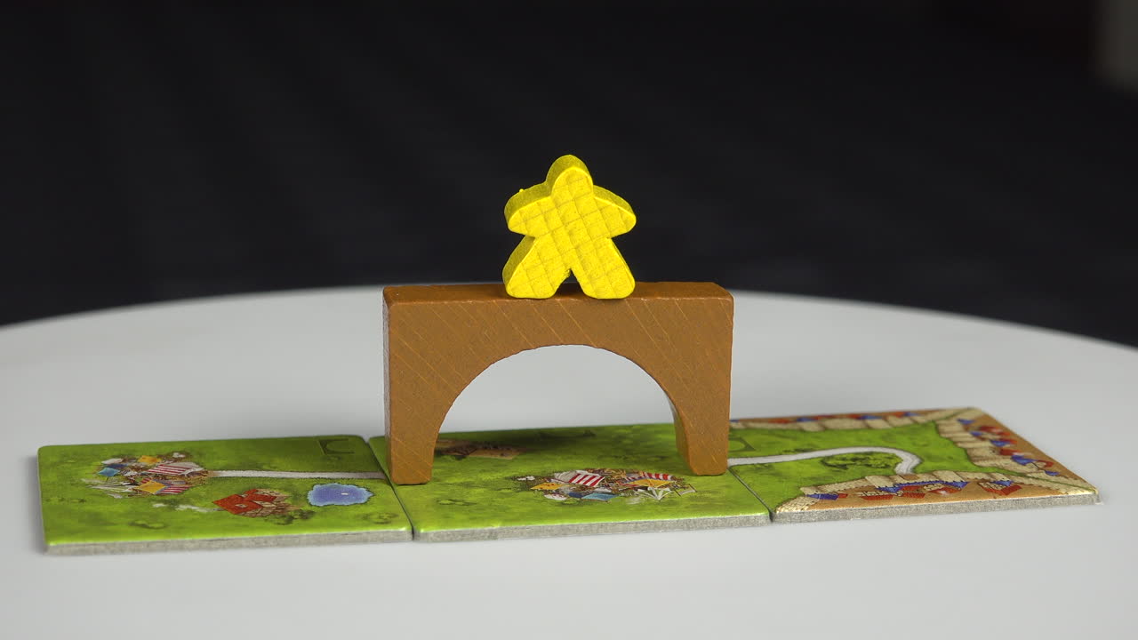 carcassonne extensión 4 las fichas del juego de tablero de la torre en detalle
