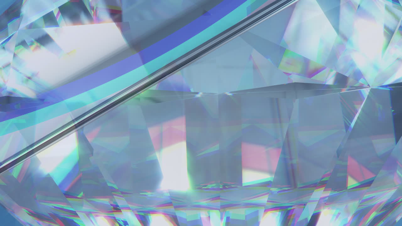 밝은 반점 위로 움직이는  ⁇ 은 반 ⁇ 이는 프리즘의 애니메이션