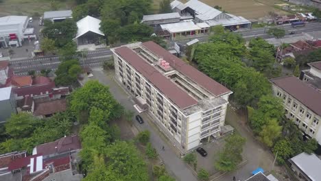 aerial view, a multi-storey building leased and built by the indonesian government, located in bantul