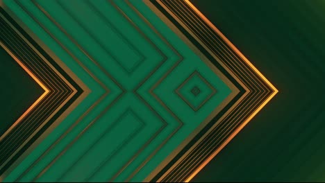 elegant green and gold geometric abstract background