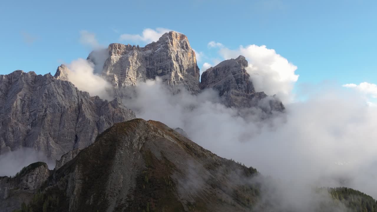 4K Cinematic Aerial Footage at Col de la Puina - Dolomites - Italy_02