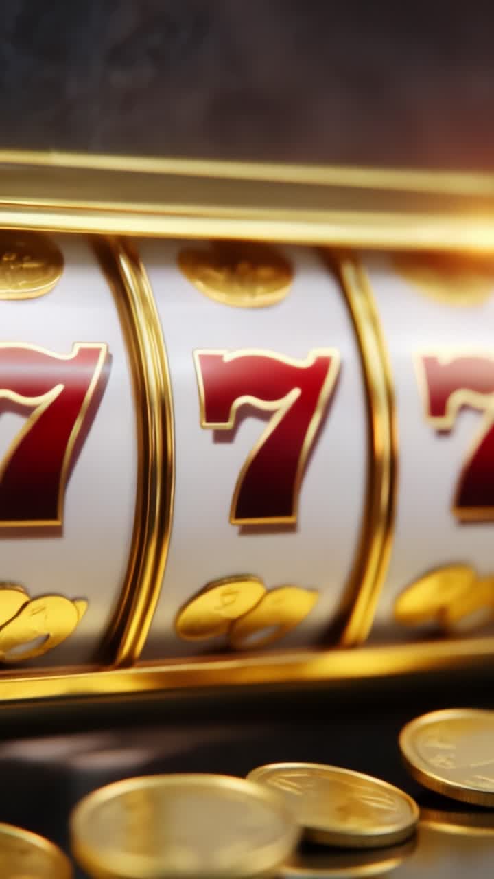 Gira la slot machine dorata: scopri l’emozione di vincere con monete scintillanti e iconici 7 in un’esperienza di casinò avvincente
