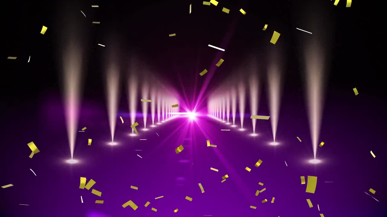 산책로와 콘페티