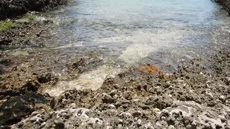 Sanft-Ans-Ufer-Strömendes-Wasser