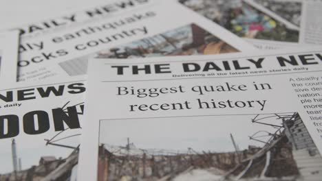 Newspaper-Headline-Featuring-Devastation-Caused-By-Earthquake-Disaster-6