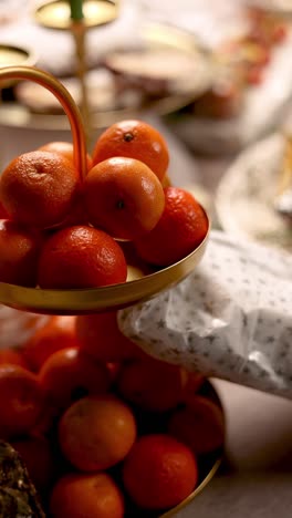 arreglo de frutas de navidad