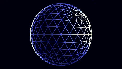 abstract 3d wireframe sphere