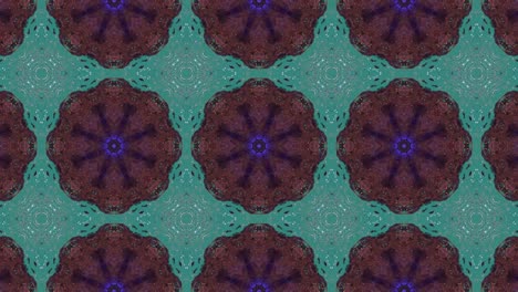 3d pętlowane abstrakcyjne ozdobne tło dekoracyjne. hipnotyczny modny kaleidoskop.