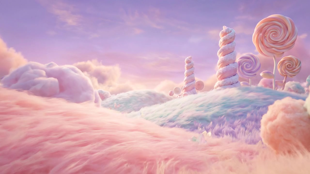 Fantasifull sukkerspinnsavanne