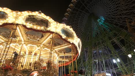 Die-Tolle-Atmosphäre-Eines-Weihnachtsmarktes-In-Vigo