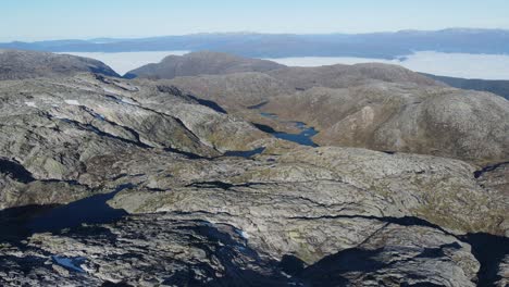 Folgefonna National Park in September's. Drone footage