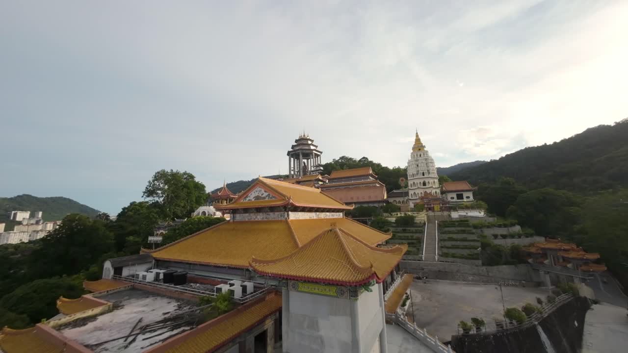 kek lok si templo fpv tiro de avión no tripulado