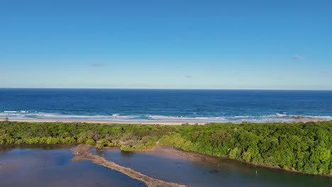 coastal estuary view from above