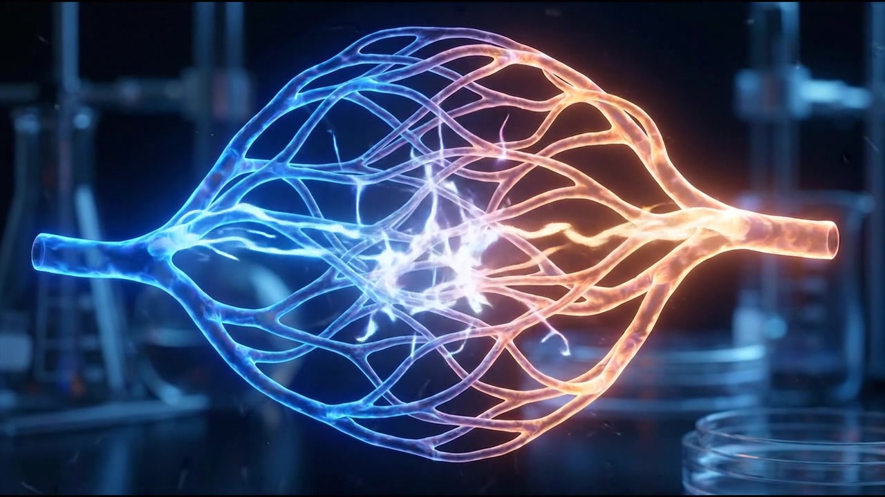 Ologramma 3D del sistema cardiovascolare e della rete vascolare