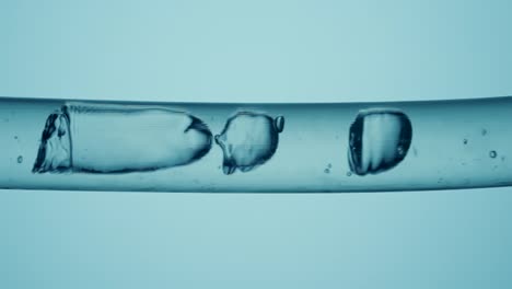 liquid flowing through a tube