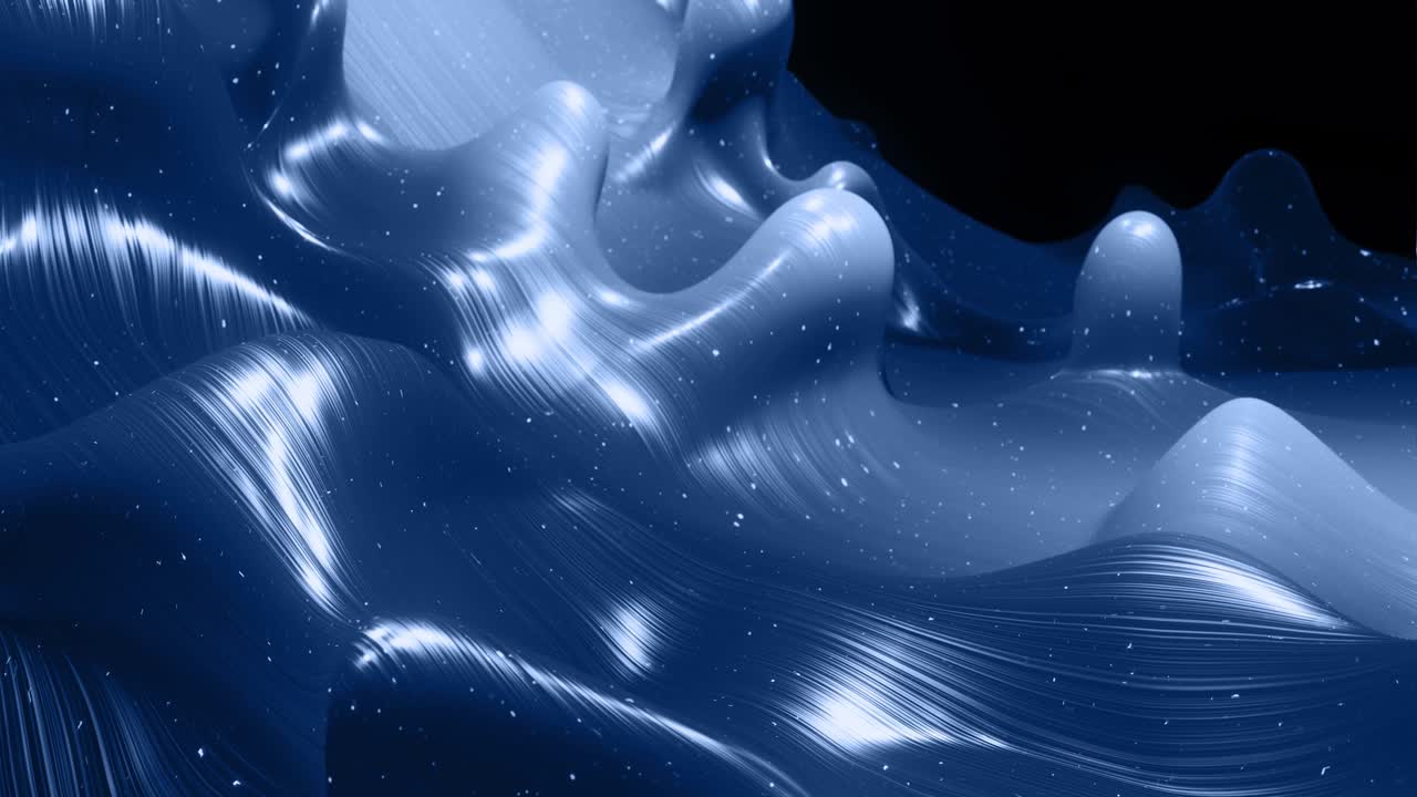 4k에서 액체 검은색 그라디언트의 부드러운 애니메이션; 추상적인 루프 스타일의 배경으로 반이는 페인트 표면; 물방울처럼 표면에 3d 스플래시와 함께 점성 액체에서 반이는 모노크롬