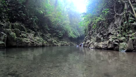 river-trek-going-to-Gantungan-Falls-Bukidnon-Philippines