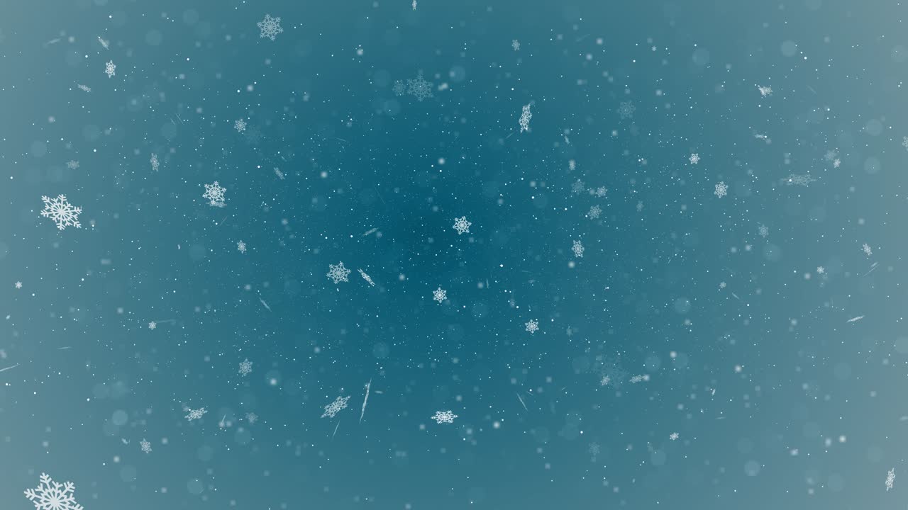 Snowflakes falling down on a dark blue background snowfall overlay black background winter slowly