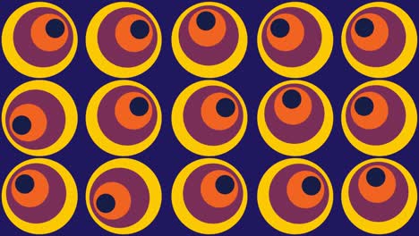 fondo animado con círculos. ilustración geométrica en movimiento circular