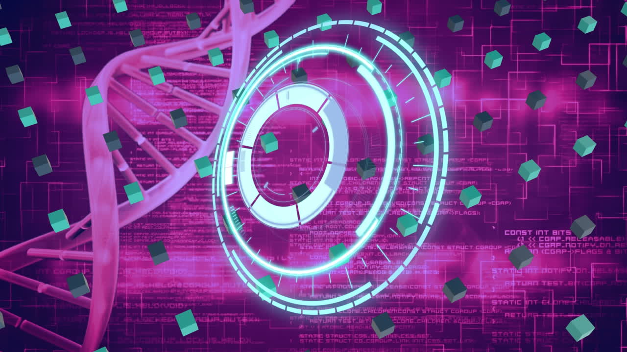 animación del procesamiento de datos científicos en tiempo real