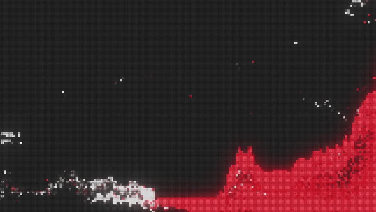 독특한 디자인 추상 디지털 애니메이션 픽셀 노이즈 오류 오류 비디오 손상